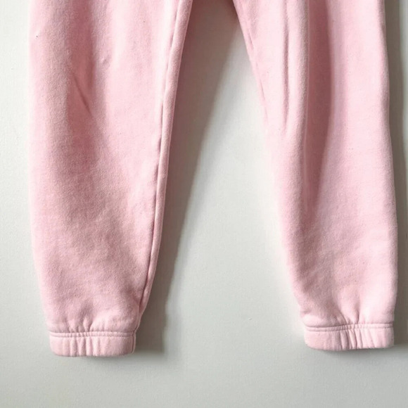 Aritzia TNA Cozy  Fleece Mid Rise Basic Sweatpants Crystal Pink Size Small - Picture 7 of 14